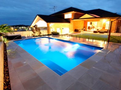 X-Trainer swimming pool with deck jets water feature